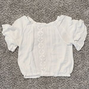 Flowy, White, Bohemian Top